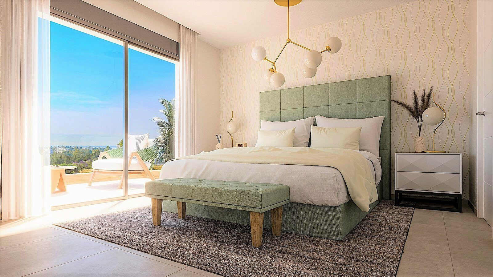 Pisos de 2 y 3 dormitorios en Estepona