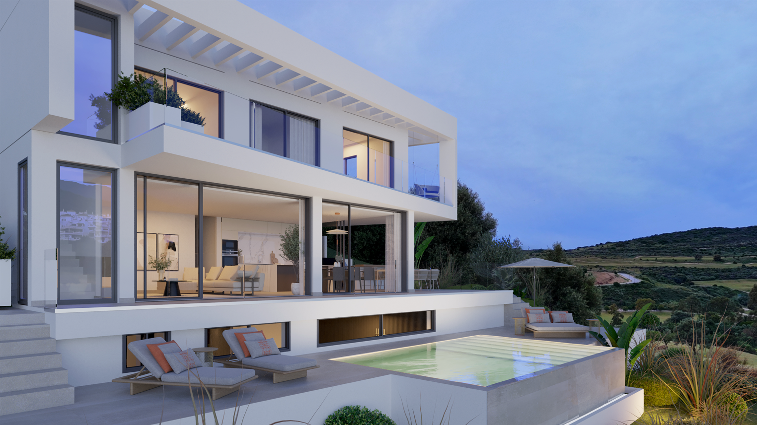 Nuevas villas de 3 dormitorios en Valle Romano, Estepona New 3 bedroom Villas in Valle Romano, Estepona Vile noi cu 3 dormitoare în Valle Romano, Estepona Nouvelles villas de 3 chambres à Valle Romano, Estepona